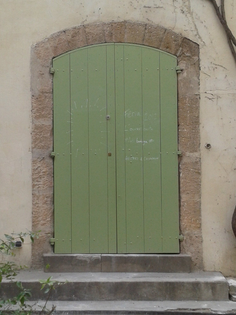 Arles green door