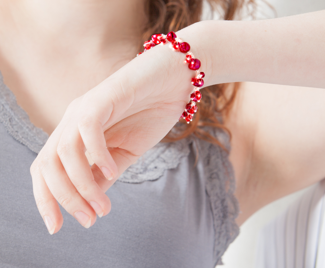 Armband in Rot