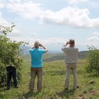 Armenien: Fotopause, denn in der Ferne ist der Ararat zu sehen.