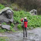 Armenien: Im Kurpark des Kurortes Jermuk mit den Skulpturen der Nationalhelden