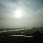 Arneburg - Blick vom Burgpark Elbe flussaufwärts