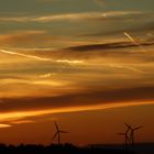 Arneburg - Himmel über Windrädern 1