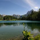 Arnisee, im Vordergrund die weisse Germer