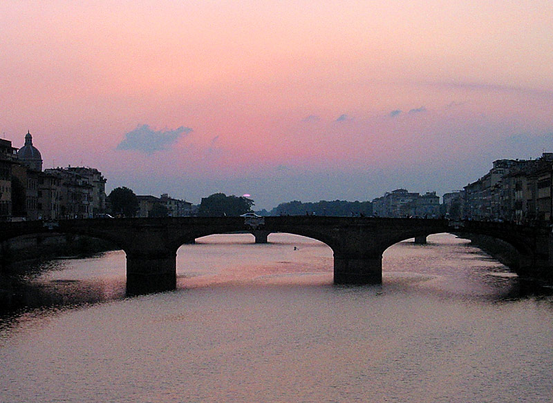 Arno am Abend