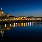 Arno mit Blick Richtung Oltrarno, Firenze April 2014