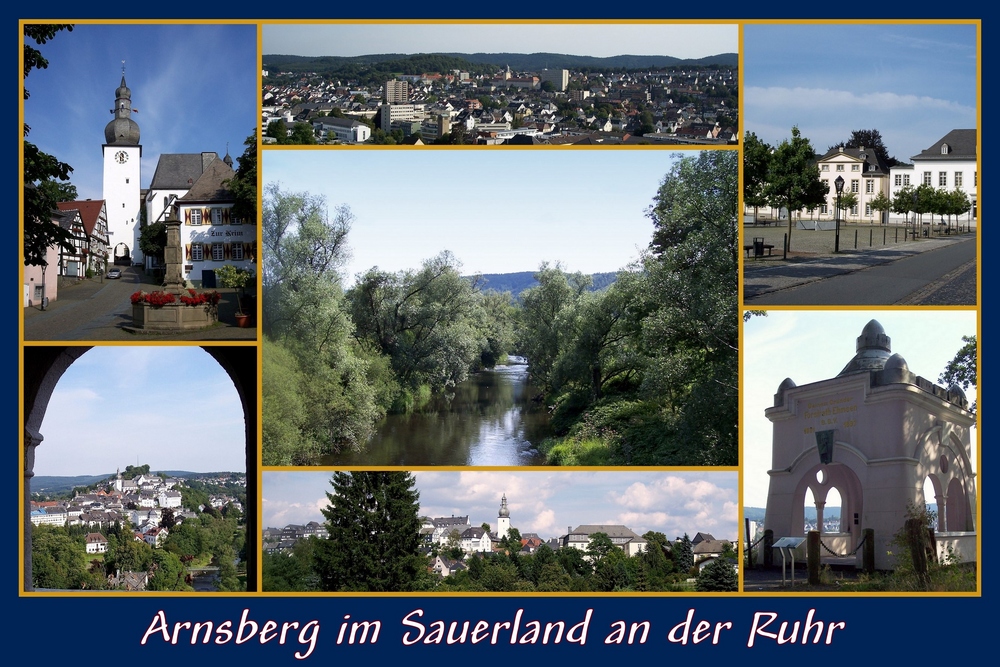 Arnsberg im Sauerland an der Ruhr