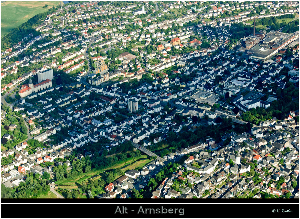 Arnsberg mit Licht und Schatten.