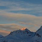 Arosa bei Vollmond und Neujahrsgruss