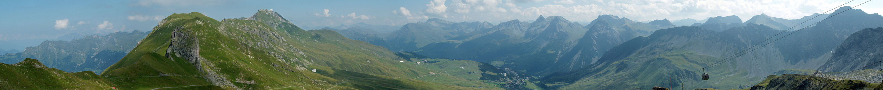 Arosa-Hörnli: Aussicht