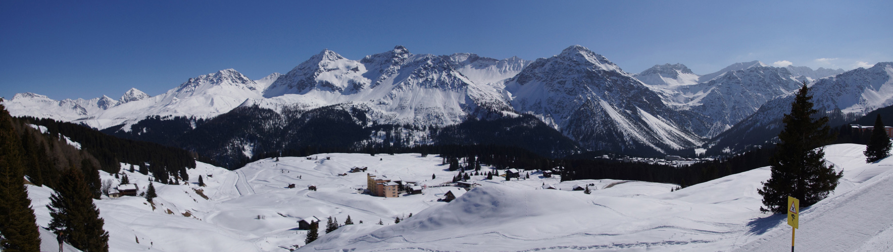 Arosa Panorama im März 2015-1