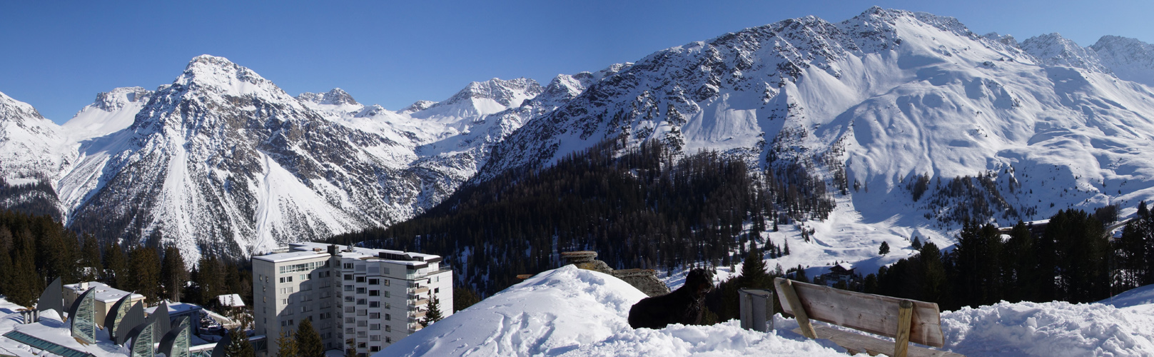 Arosa Panorama im März 2015-3