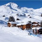 Arosa (Skigebiet) mit Blick auf das Weisshorn