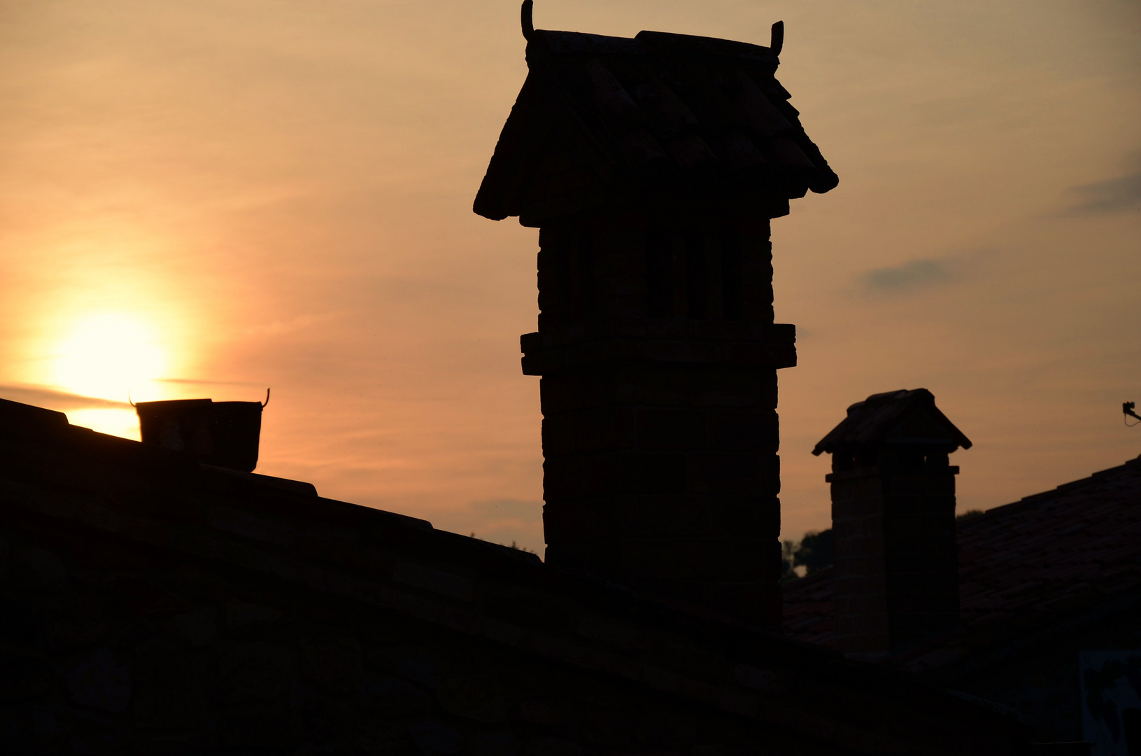 Arquà Petrarca al tramonto