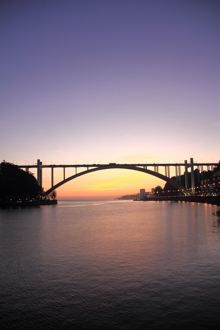 Arrabida Bridge and Douro's River in Oporto City