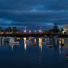 Arrecife  -  kleiner Hafen - zur Blauen Stunde