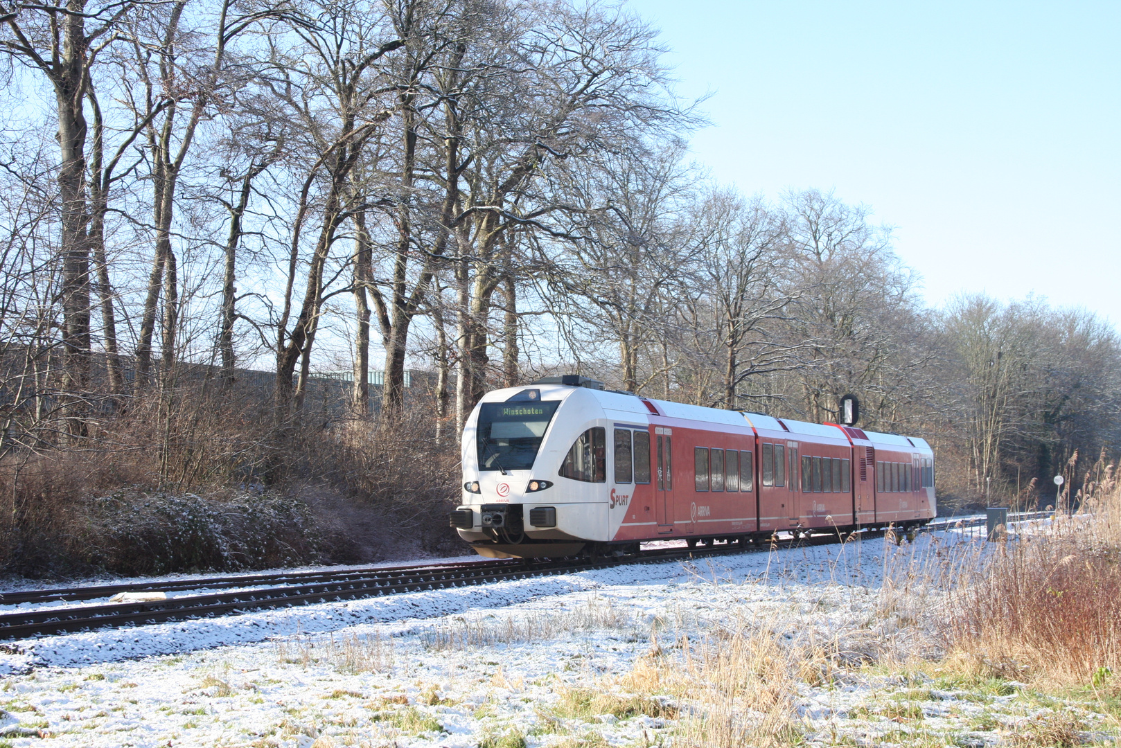 Arriva GTW Spurt in Winschoten 30-01-2015