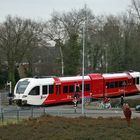 Arriva zwei wagen Spurt aus Leer in Winschoten 04-02-2014