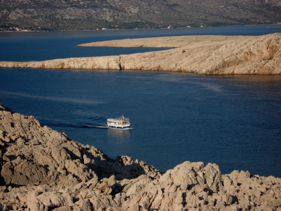 Arrival to the island of Pag