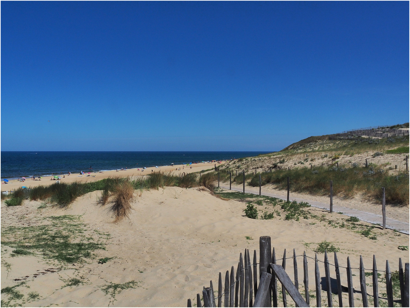 Arrivée à la plage de Contis