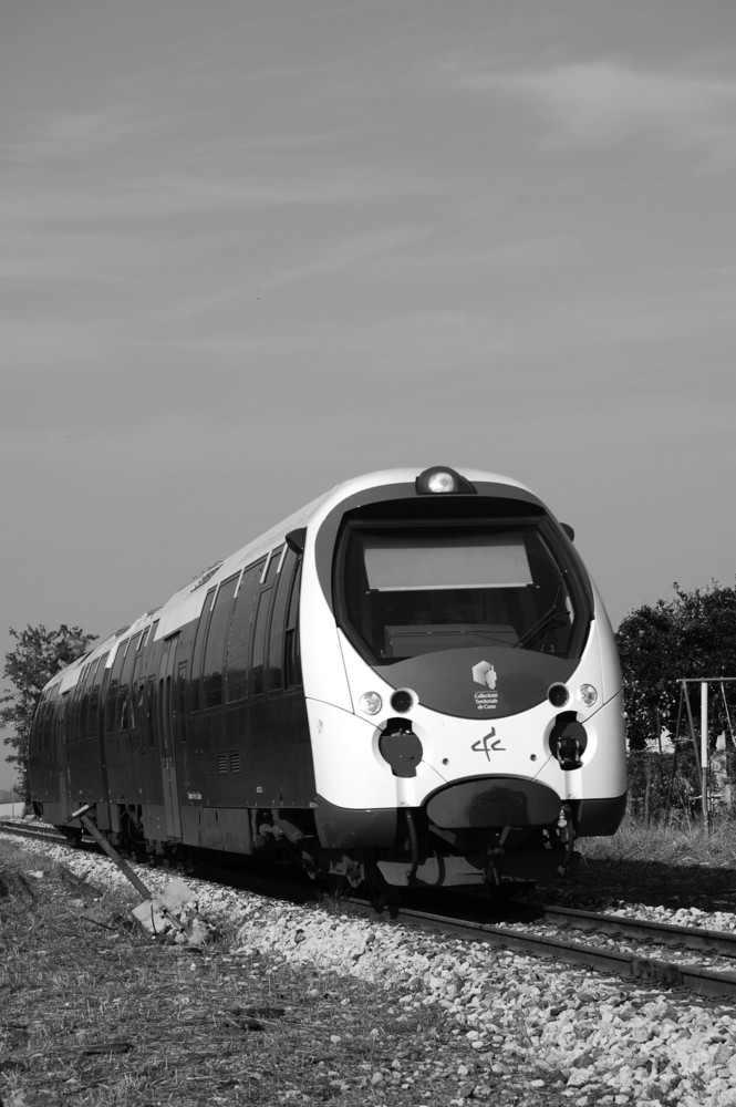 arrivée d un train corse