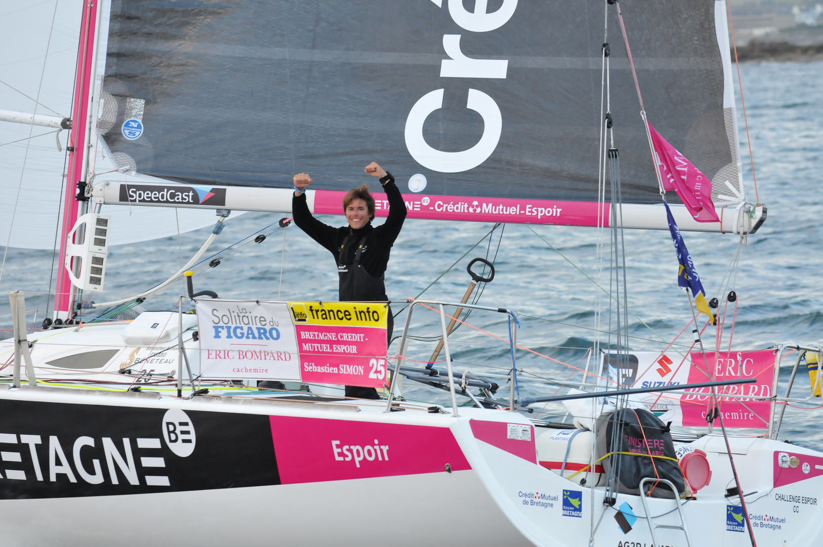 arrivée de la solitaire du figaro à Concarneau 2