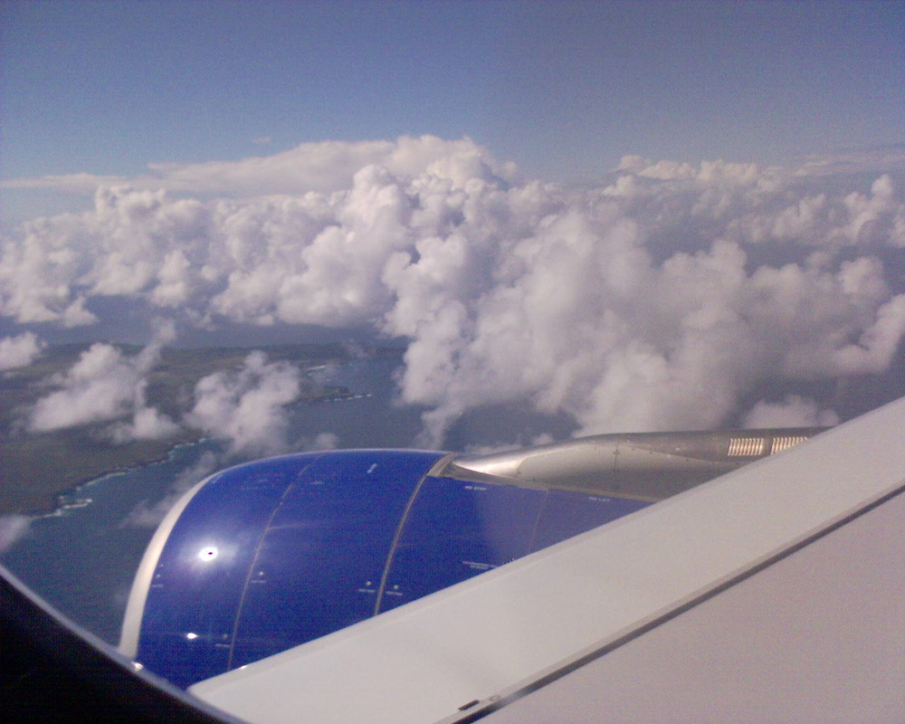 arrivée du ciel en Guadeloupe