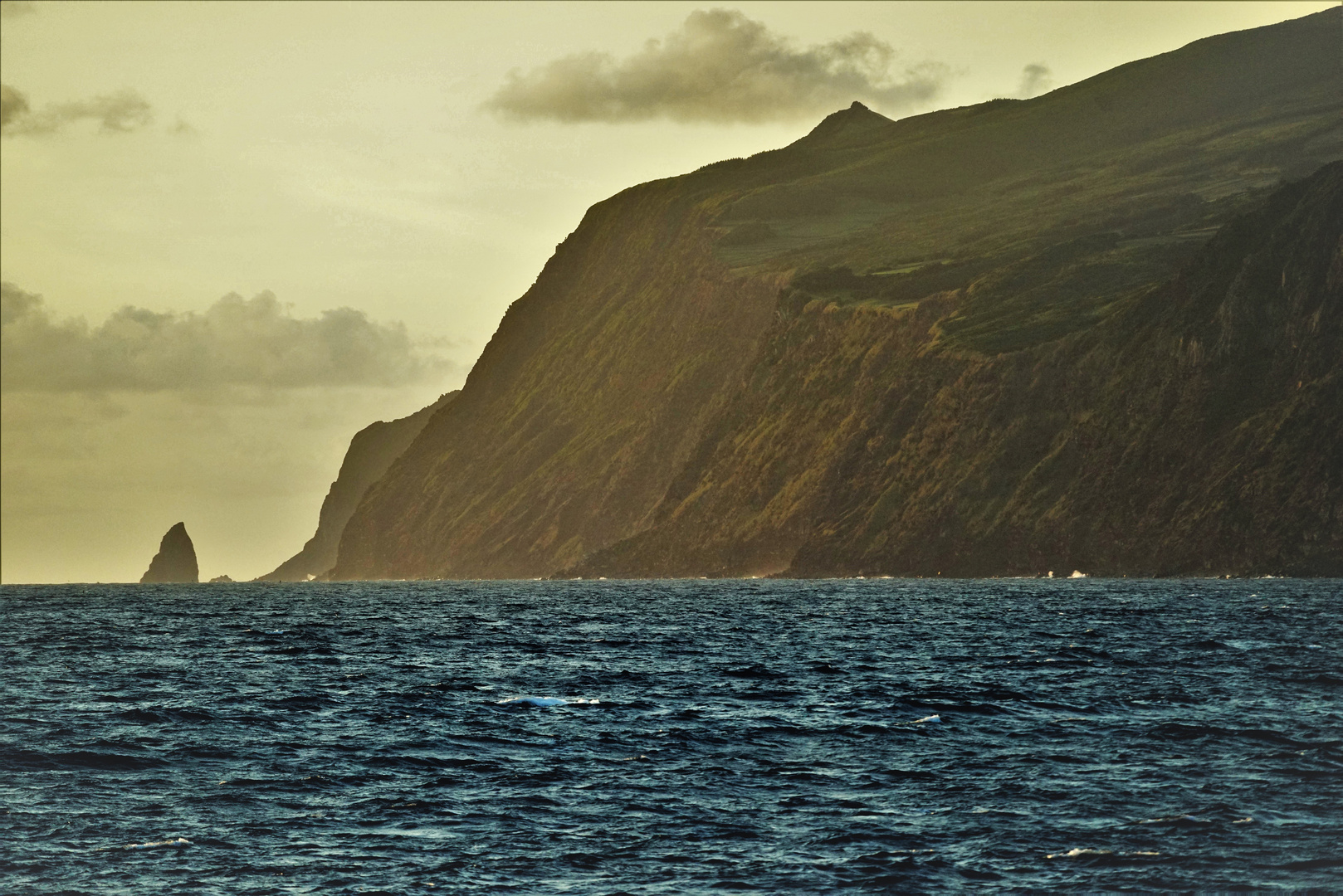 Arriving at Sao Jorge Island