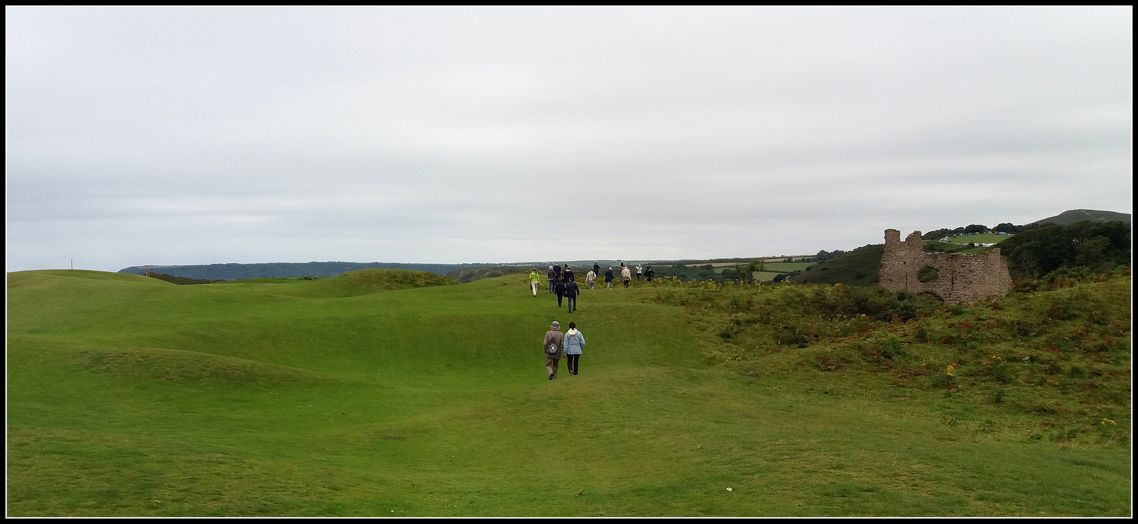 Arrivo a  Pennard Castle per una veduta spettacolare....