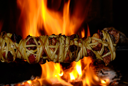 Arrosto di interiora di agnello - Sardegna