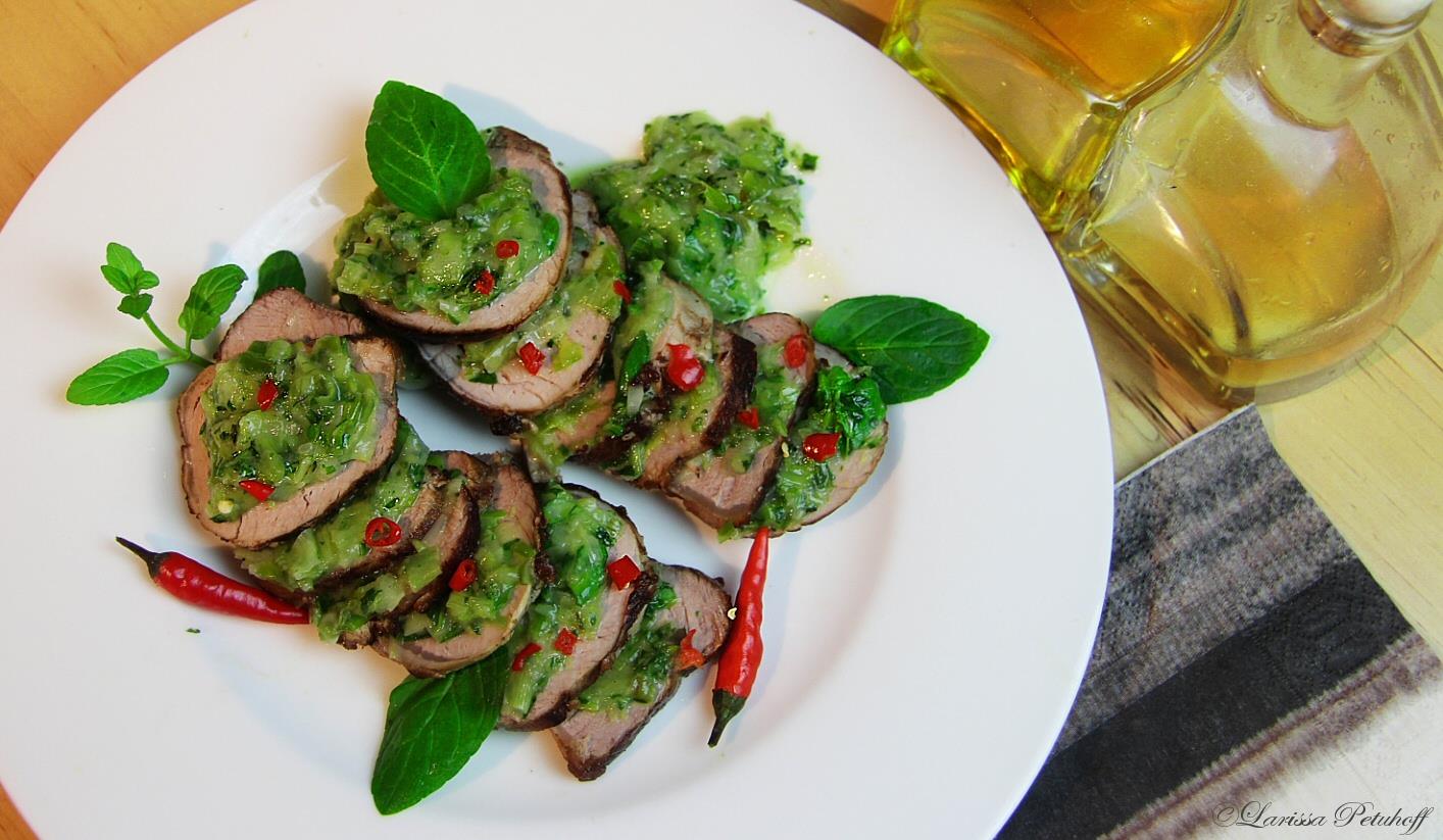 Arrosto di maiale freddo alla menta