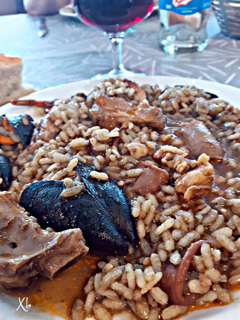 Arroz caldoso sabroso