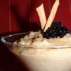 Arroz con Leche Peruano con Perlas de Mazamorra Morada