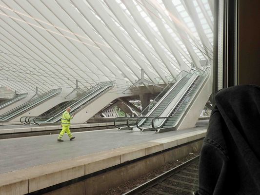 arrêt en gare de Liège