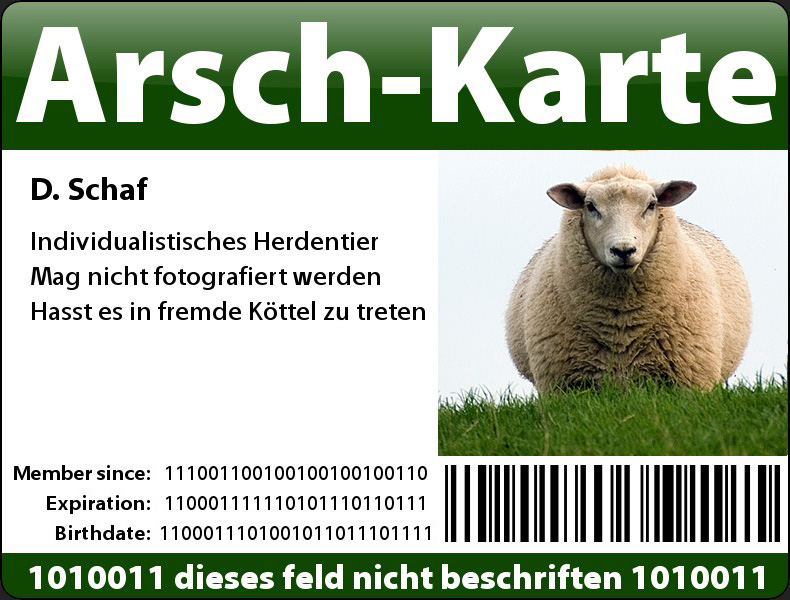 Arsch-Karte Foto & Bild | fc ausweis, x-archiv, q & f Bilder auf
