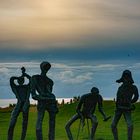 Art sculptures on the Reykjavik hill