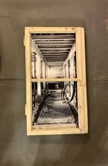 ART WORK Pictures of lost places framed in old windows