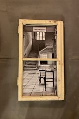 ART WORK Pictures of lost places framed in old windows