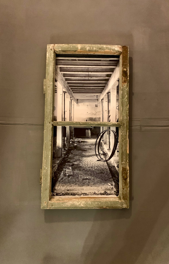 ART WORK Pictures of lost places framed in old windows