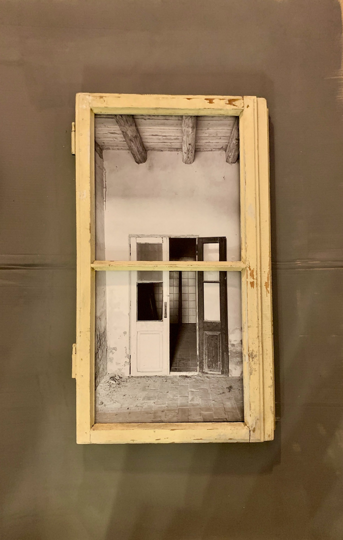 ART WORK Pictures of lost places framed in old windows