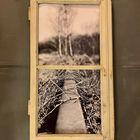 ART WORK Pictures of lost places framed in old windows