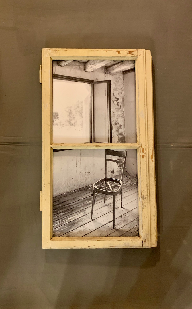 ART WORK Pictures of lost places framed in old windows