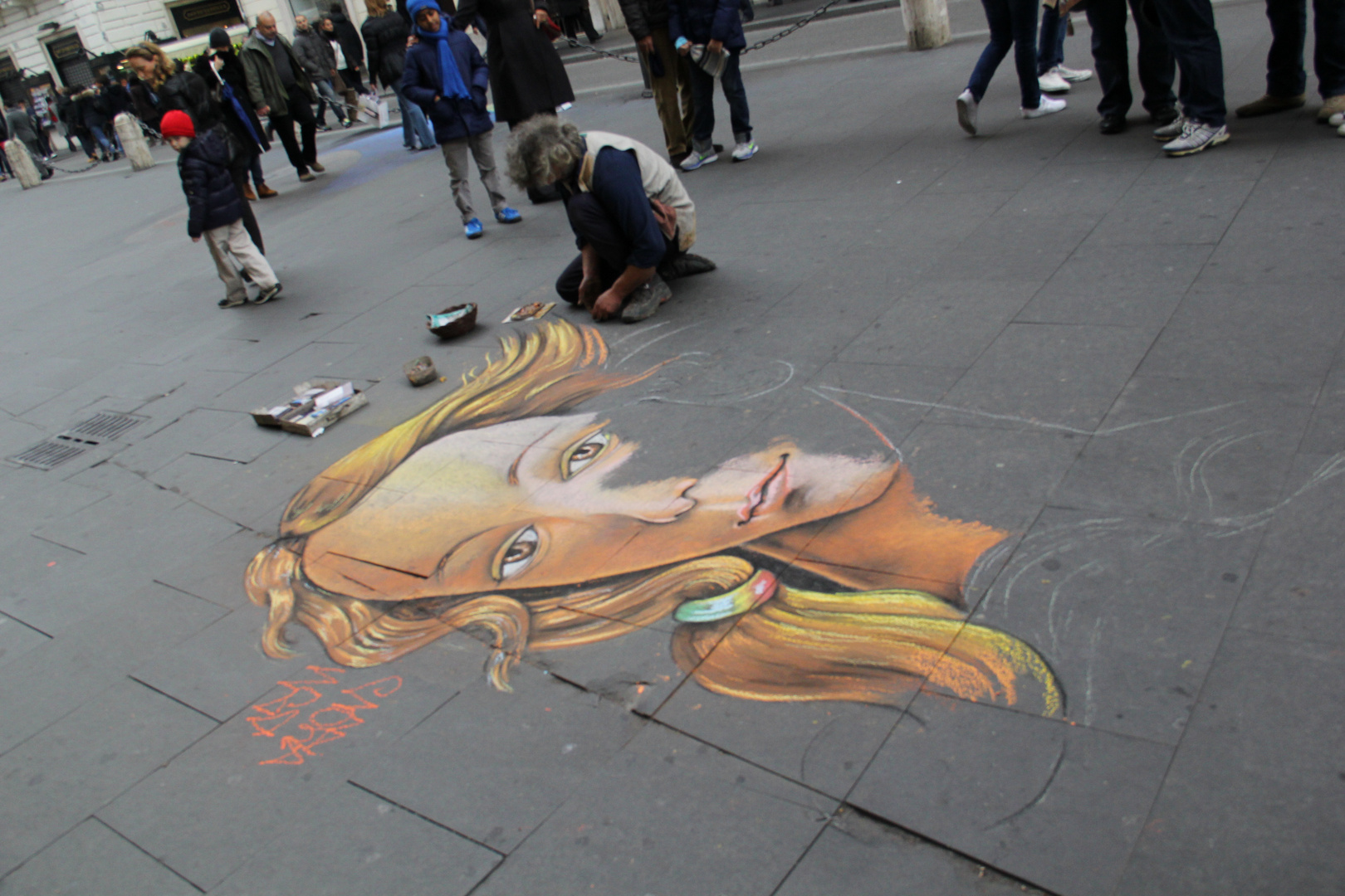 Arte de Calle en Via del Corso (Roma - Italia)