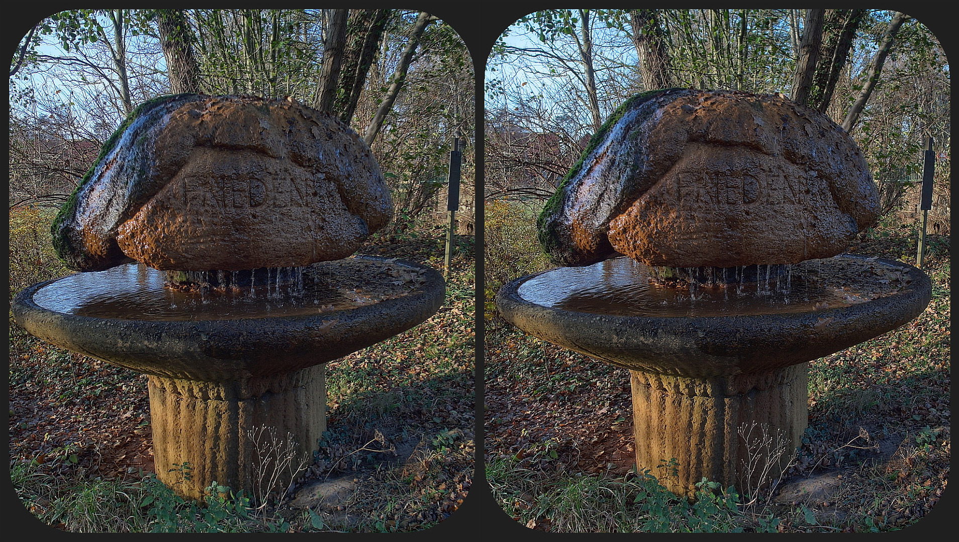 Artesischer Brunnen (3D Kreuzblick)