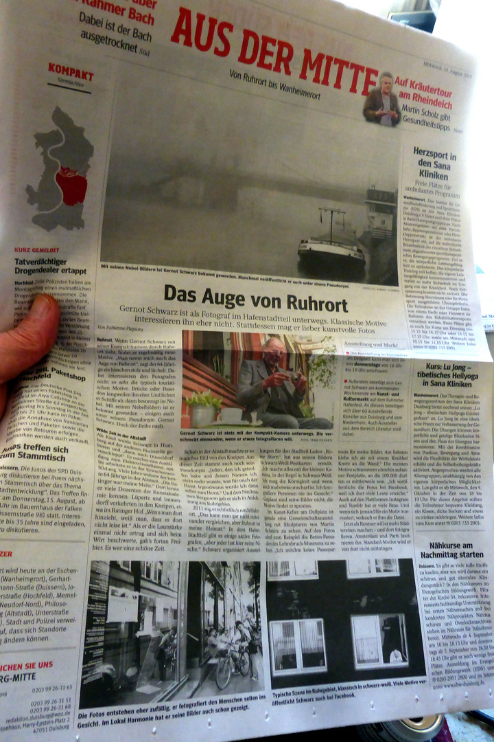 Artikel in der WAZ