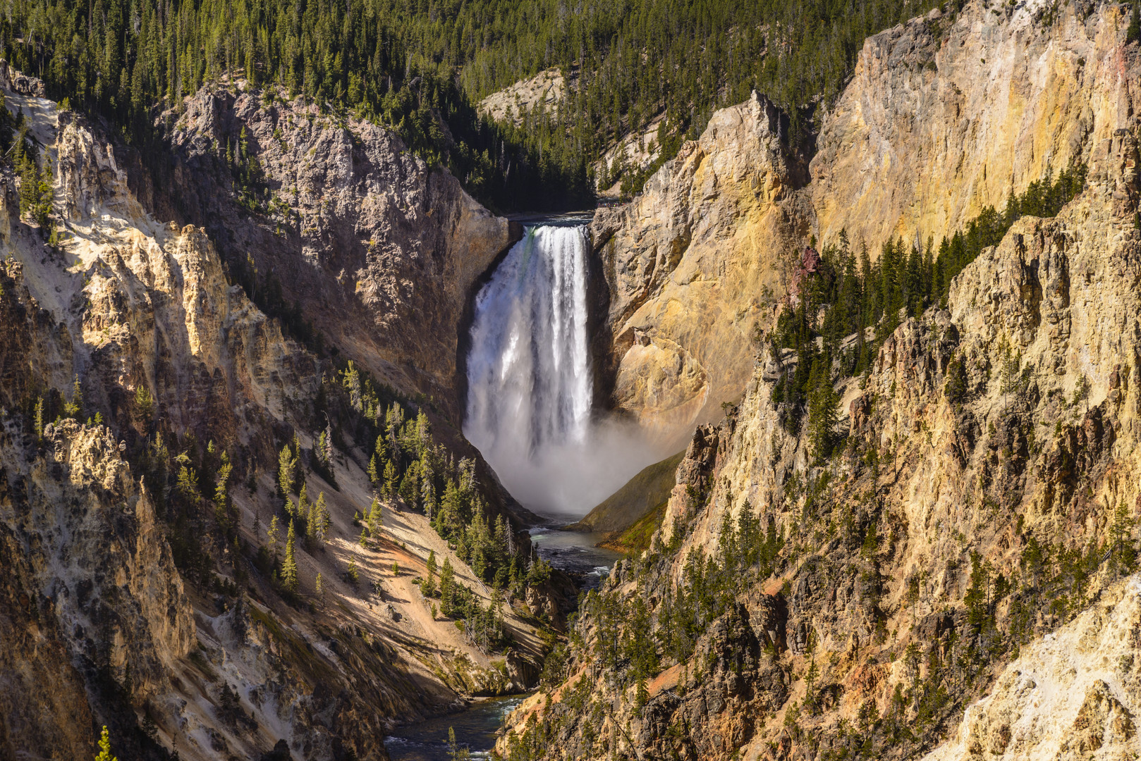 Artist Point, Lower Falls, Grand Canyon of the Yellowstone, Wyoming, USA