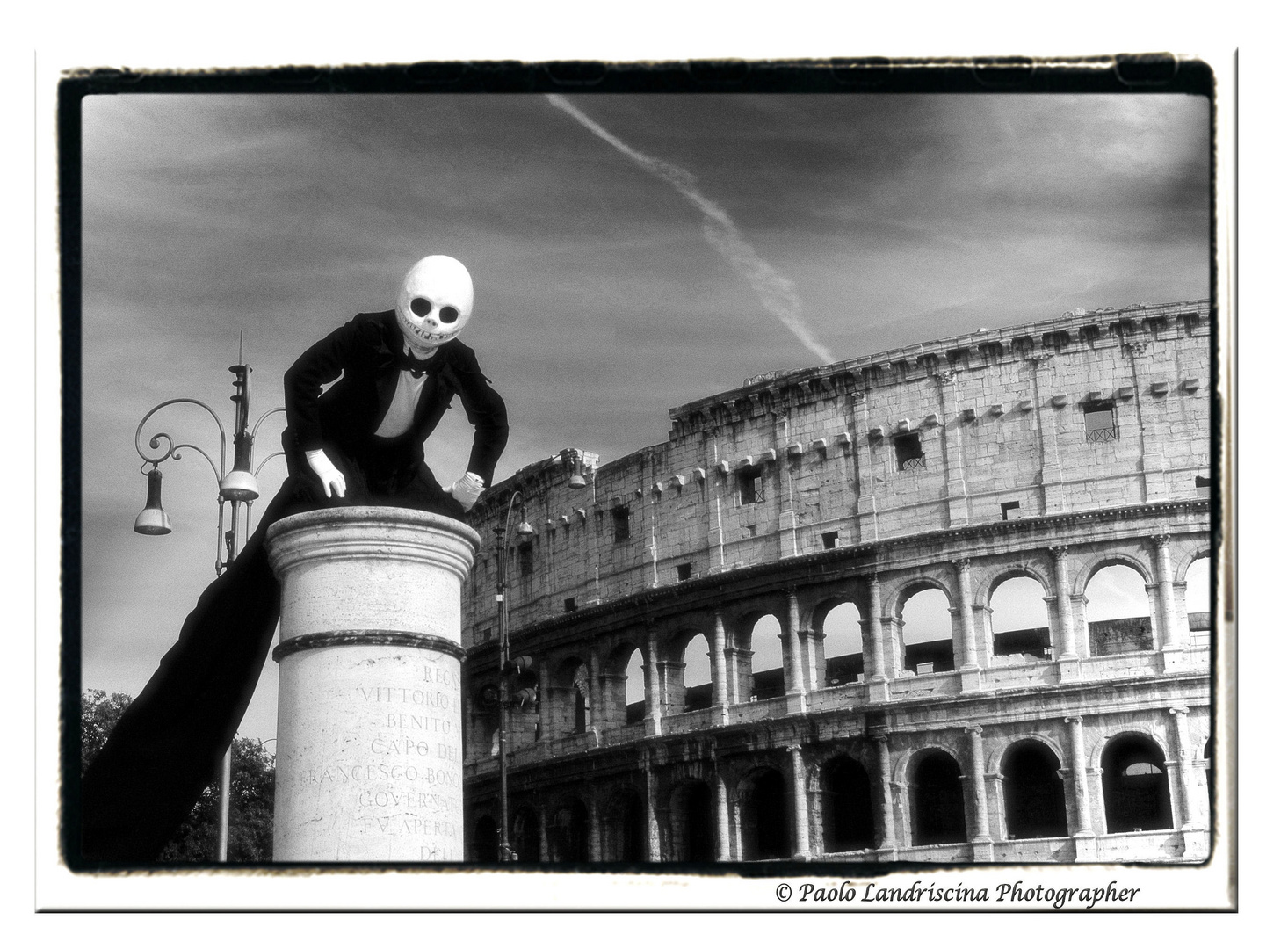 Artista di strada ai Fori Imperiali di Roma