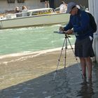 Artista nelle acque di Venezia