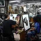 Artists in Chiengmai Night Market Bazar