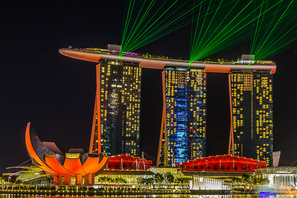 ArtScience Museum und Marina Bay Sands Singapur