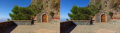 Arure Mirador Del Santo La Gomera Kanaren Spanien - 3D Kreuzblick